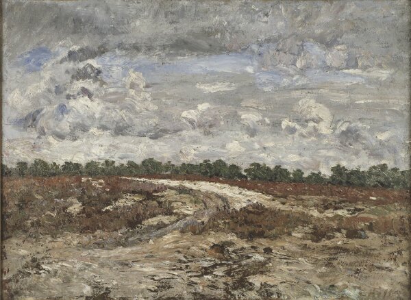 Carl Fredrik Hill, Ödemark. Motiv från Fontainebleau-skogen