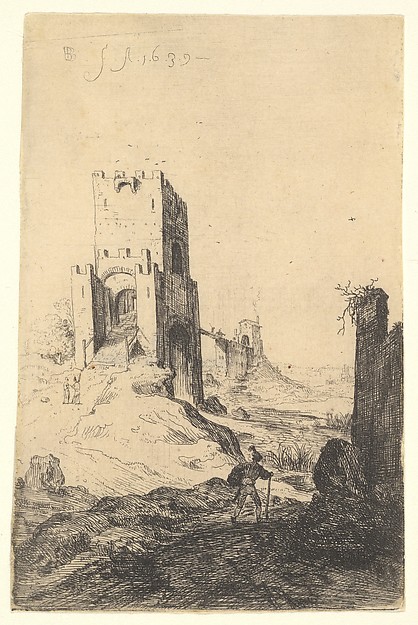 Bartholomeus Breenbergh, View of Ponte Mammolo, from "The Ruins of Rome"