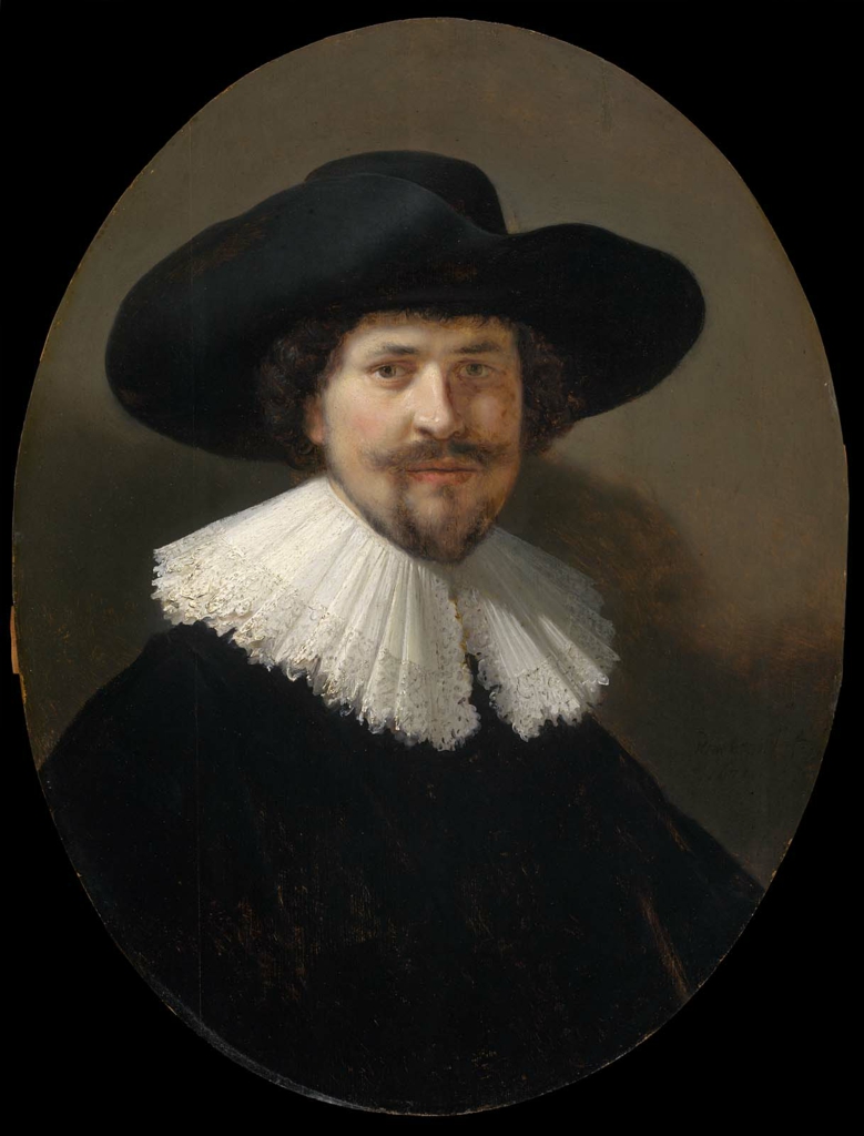 Rembrandt, Portrait of a Man Wearing a Black Hat