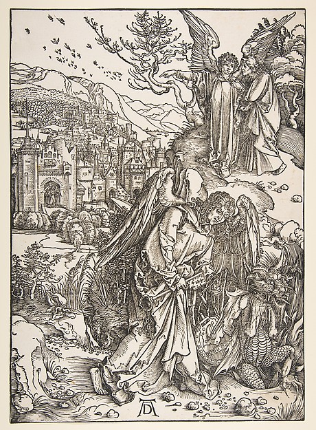 Albrecht Dürer, Angel with the Key to the Bottomless Pit, from "The Apocalypse"