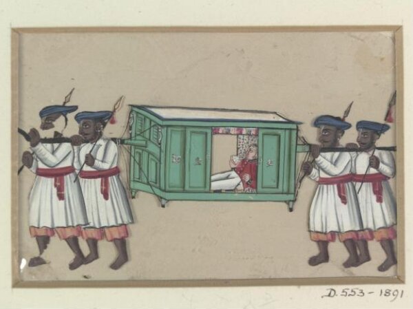 Unknown, One of twenty-two paintings depicting occupations, methods of transport and local monuments.