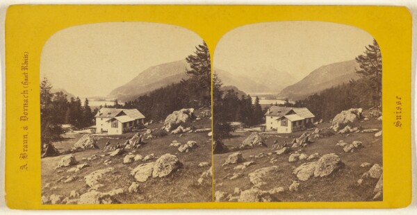 Adolphe Braun, Environs de St-Maurice. Albina, glacier de Margna (Haute-Engadine).