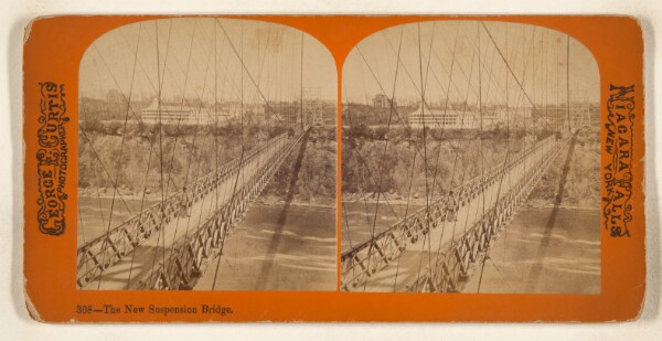 George E. Curtis, The New Suspension Bridge. [Niagara Falls, New York]