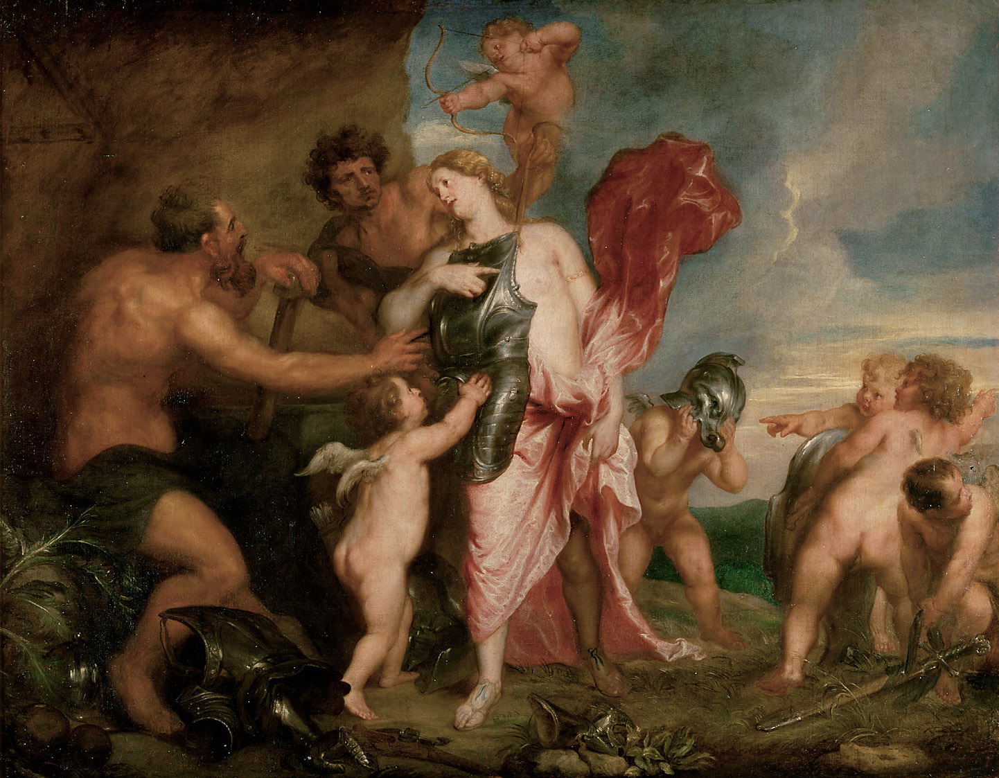 Anthony van Dyck, Thetis Receiving the Weapons of Achilles from Hephaestus