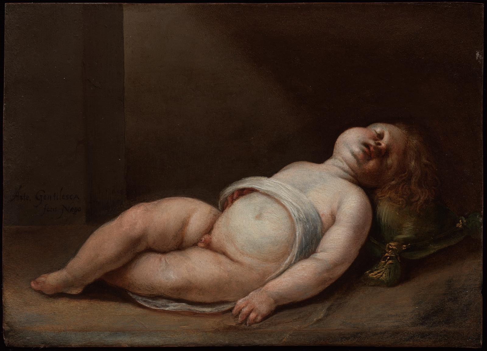 Artemisia Gentileschi, The Sleeping Christ Child