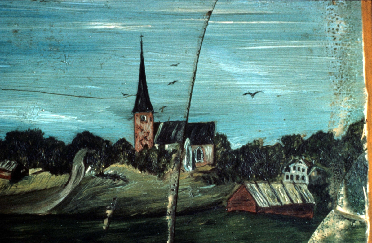 Ola Ehn, Glasmålning föreställande Vaksala kyrka, Uppsala