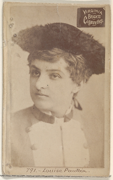Allen & Ginter, Card 791, Louise Paullin, from the Actors and Actresses series (N45, Type 2) for Virginia Brights Cigarettes