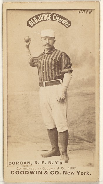 Goodwin & Company, Michael Cornelius Dorgan, Right Field, New York, from the Old Judge series (N172) for Old Judge Cigarettes