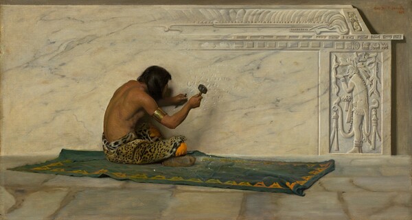 George de Forest Brush, An Aztec Sculptor