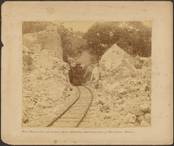 Unknown, Summit Cut, Arroyo de la Palma, Guadalupe Railroad, State of Nuevo Leon, Mexico