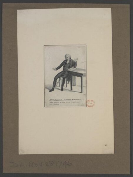 unknown, Mr. C. Kemble as George Barnwell