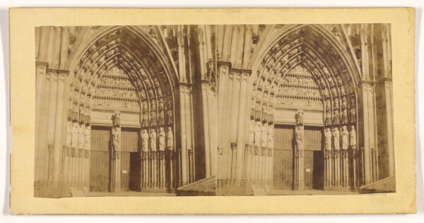 Unknown, Bords du Rhin. Portail de la Cathedrale de Cologne.