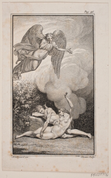 J.F. Clemens, Illustration til Johannes Ewalds "Adam og Eva" I