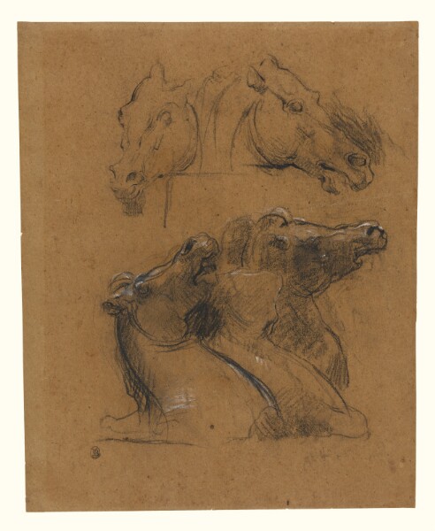 Jean-Baptiste Carpeaux, Studies of Horses (after the Elgin marbles)