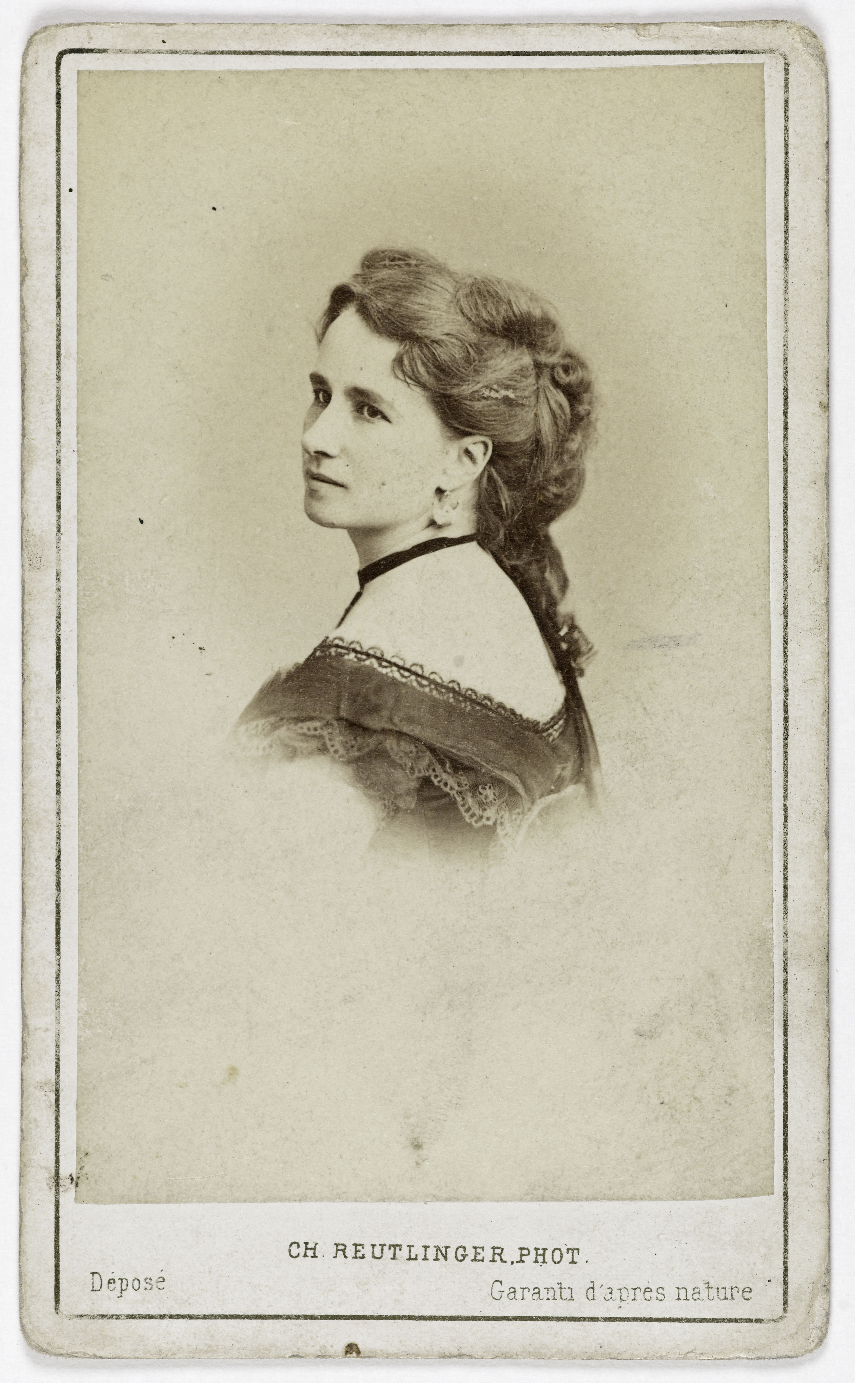 Charles Reutlinger, Portrait d'Alice Ducasse (1841-192.?) cantatrice
