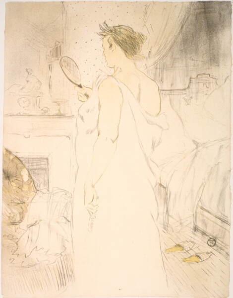Henri de Toulouse-Lautrec, Femme á Glace, la Glace á Main
