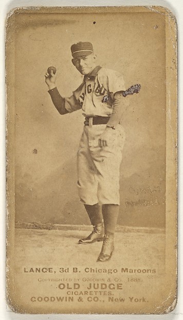 Goodwin & Company, Lance, 3rd Base, Chicago, from the Old Judge series (N172) for Old Judge Cigarettes