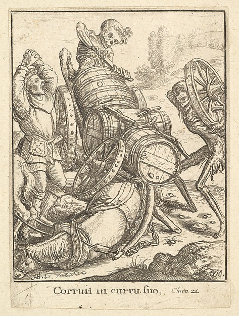 Wenceslaus Hollar, Waggoner, from "Dance of Death"