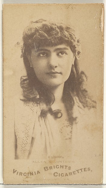 Allen & Ginter, Calanie, from the Actors and Actresses series (N45, Type 1) for Virginia Brights Cigarettes