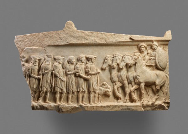 Unknown, Votive Relief to Achilles and Thetis