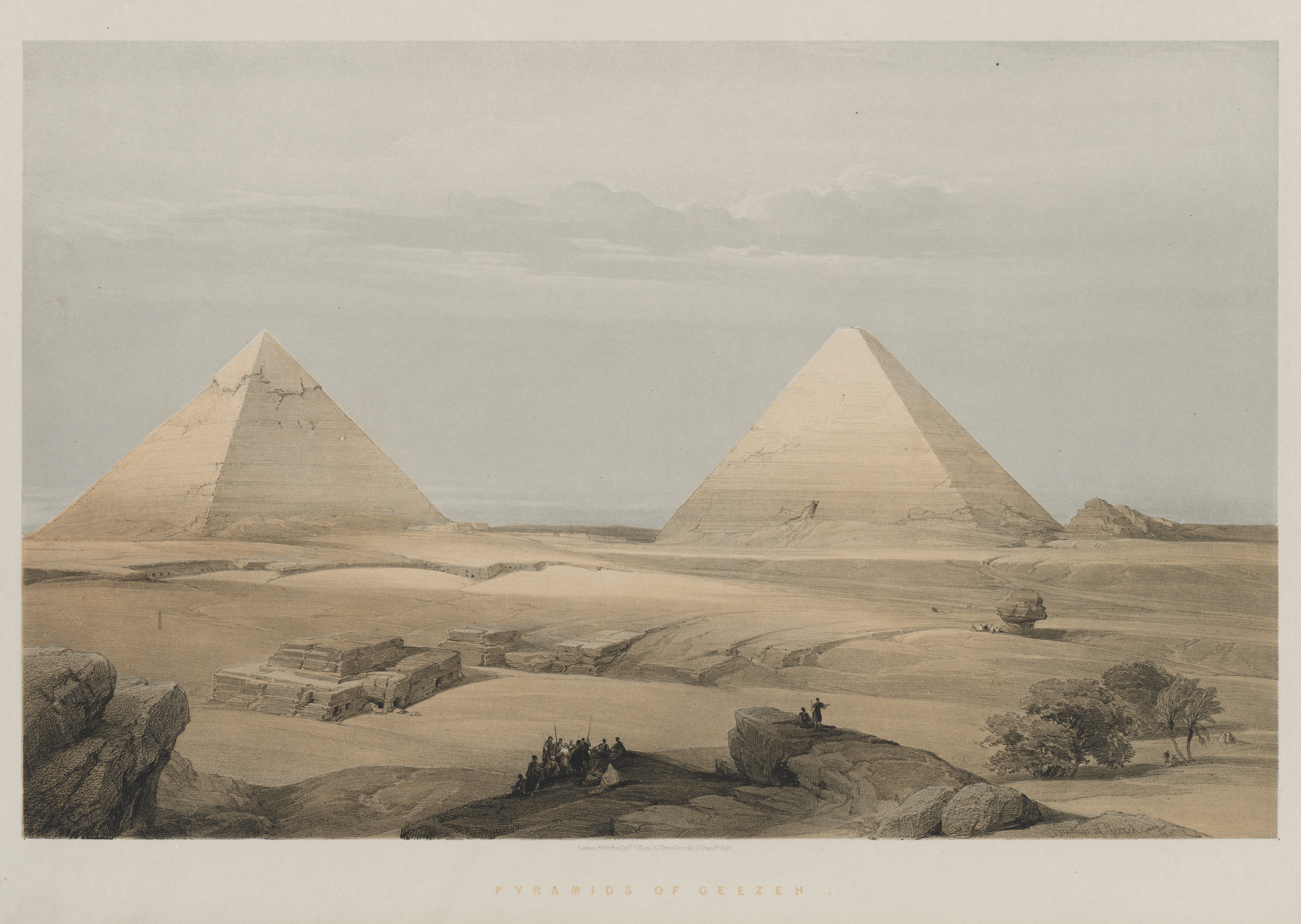 Louis Haghe, Egypt and Nubia, Volume II: Pyramids of Geezeh
