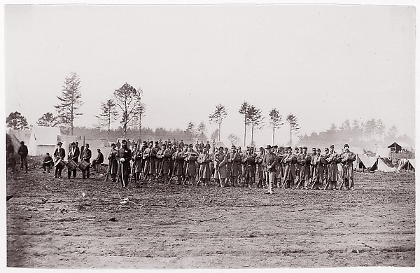 Unknown, [Regiments - unidentified].  Brady album, p. 156