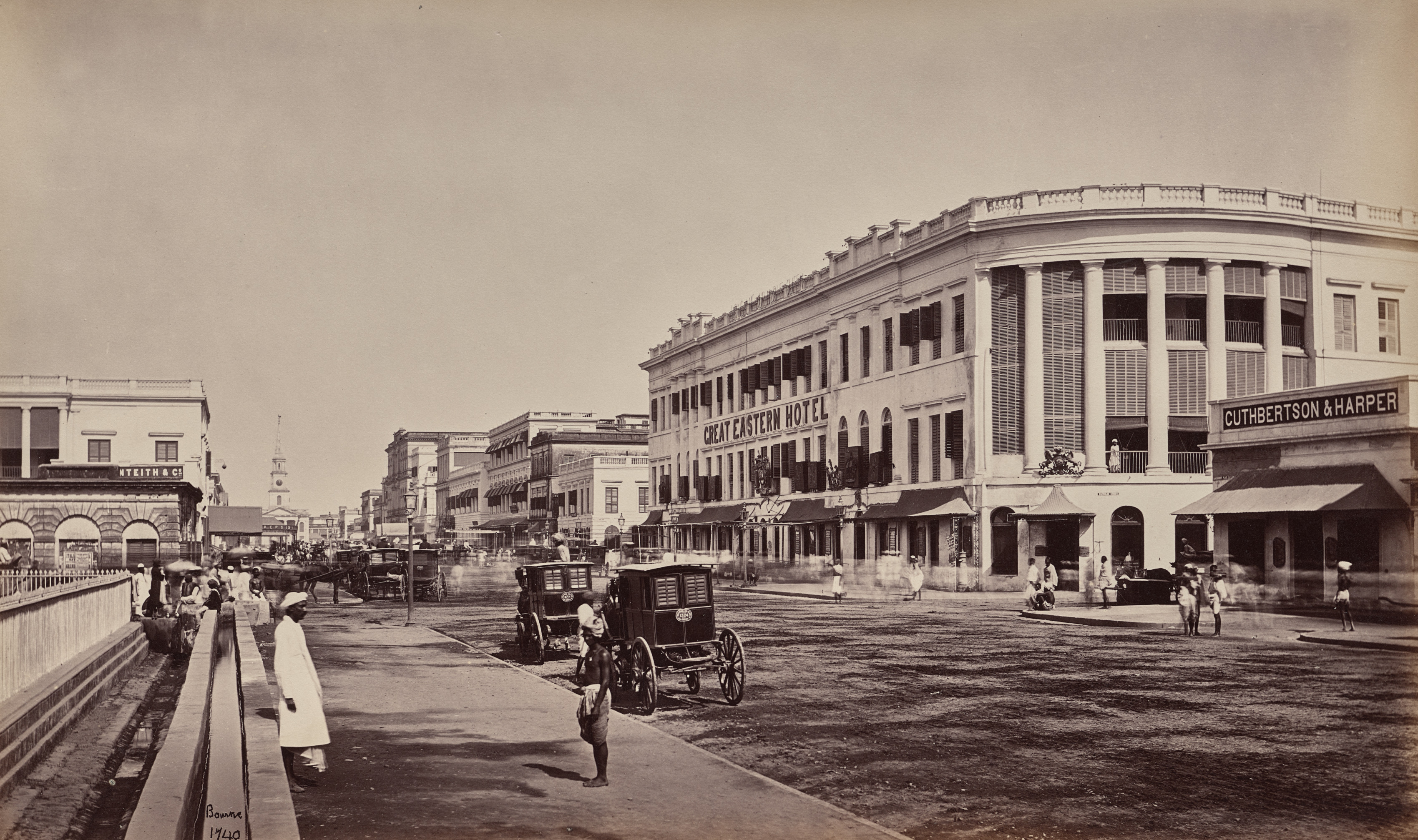 Samuel Bourne, Calcutta. Old Court House Street