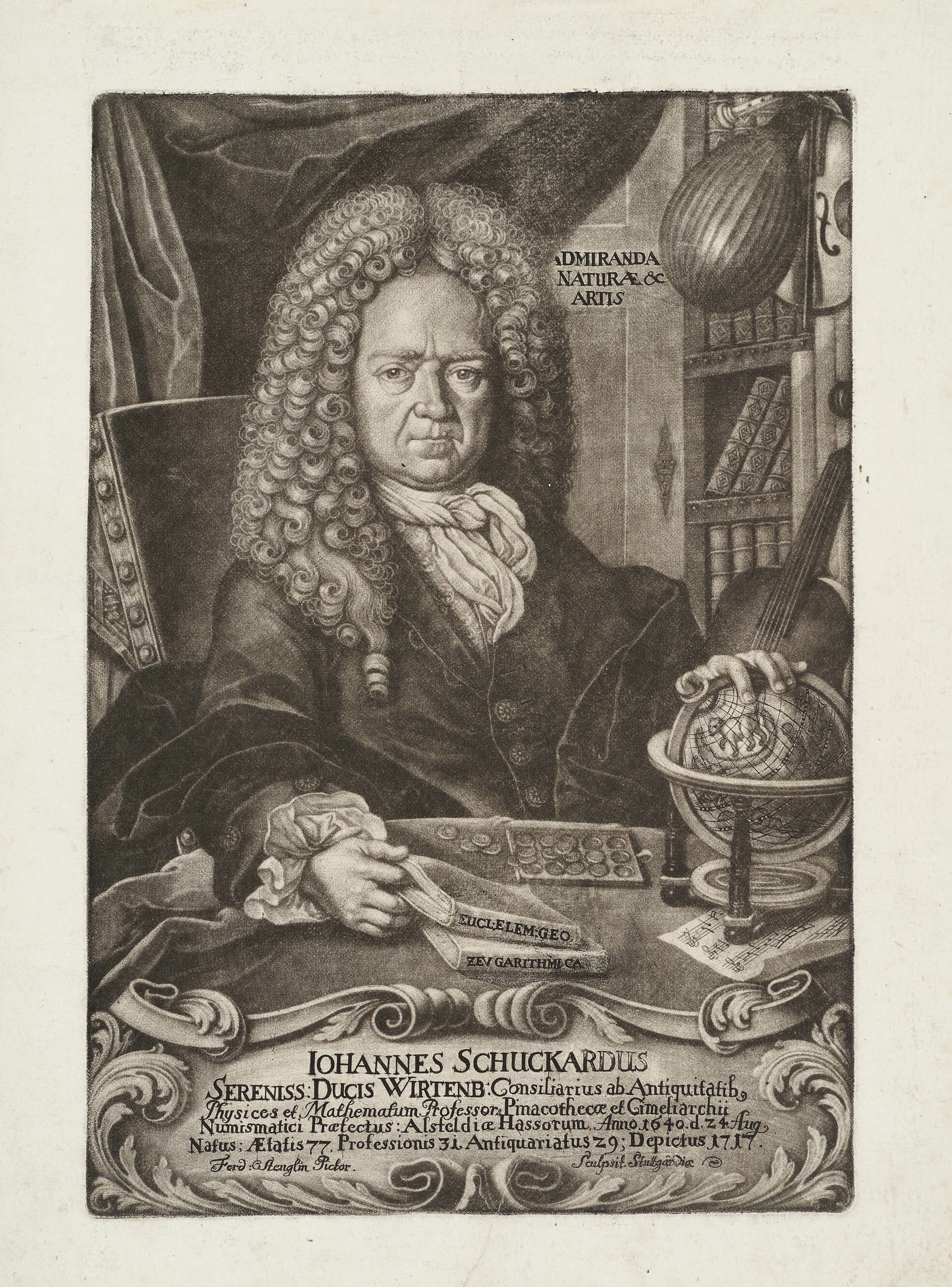 Ferdinand Stenglin (Maler), Bildnis Johann Schuckardt