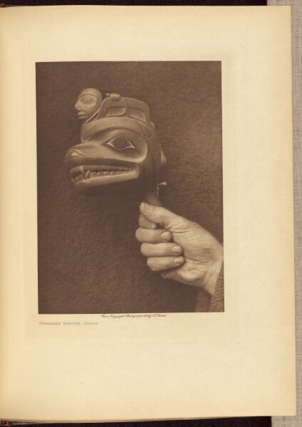 Edward S. Curtis, Shaman's Rattle - Haida