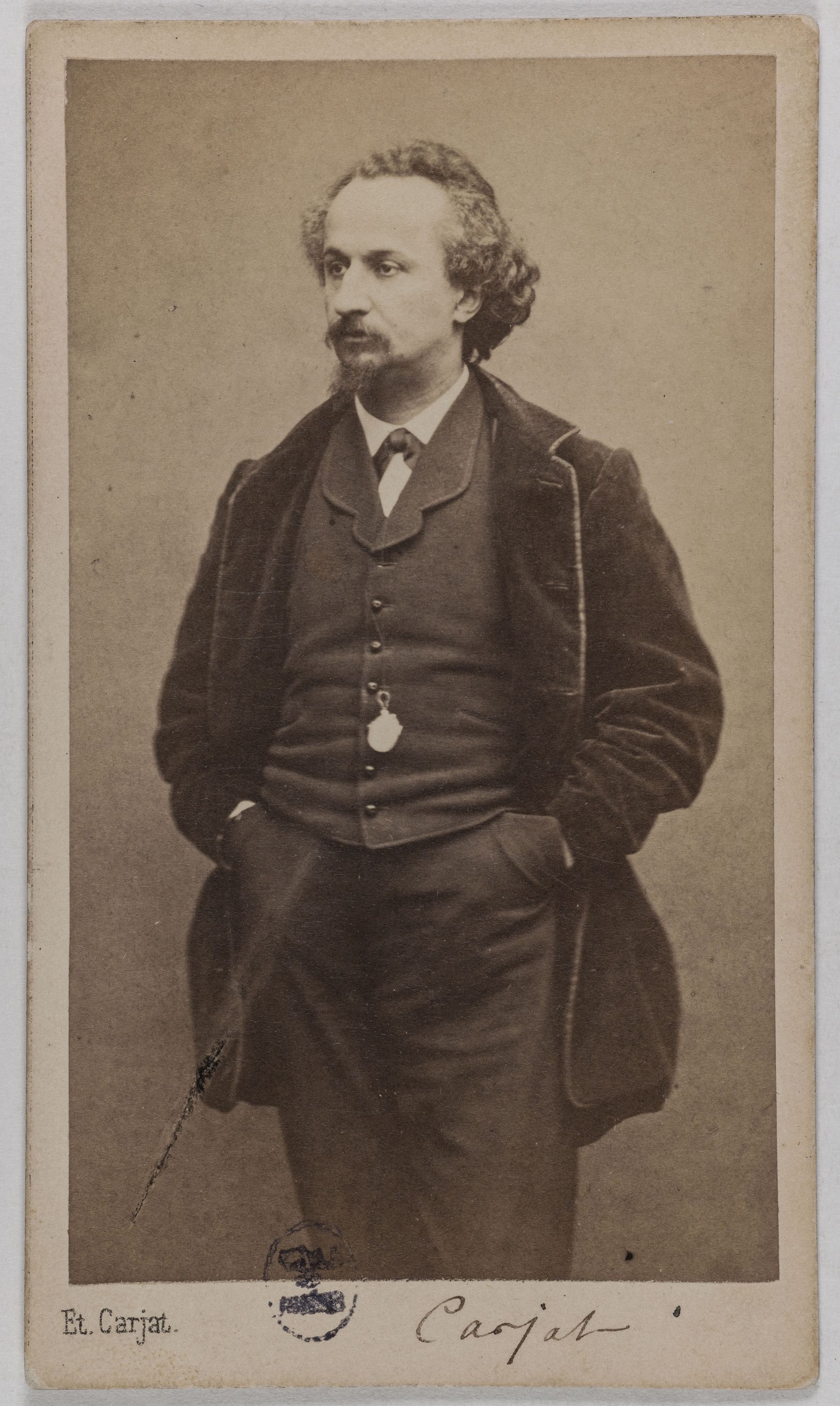 Etienne Carjat, Portrait d'Etienne Carjat, photographe, caricaturiste et littérateur.