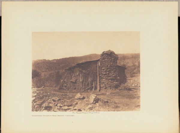 Edward S. Curtis, Modernized House at Mesa Grande - Diegueño