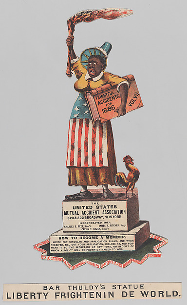 Currier & Ives, Bar Thuldy's Statue: Liberty Frightenin de World