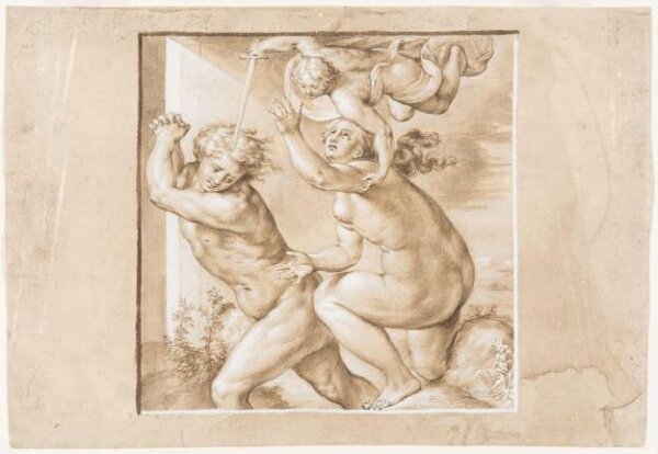Unknown, Adam and Eve Driven Out of Paradise (after Francesco Salviati)