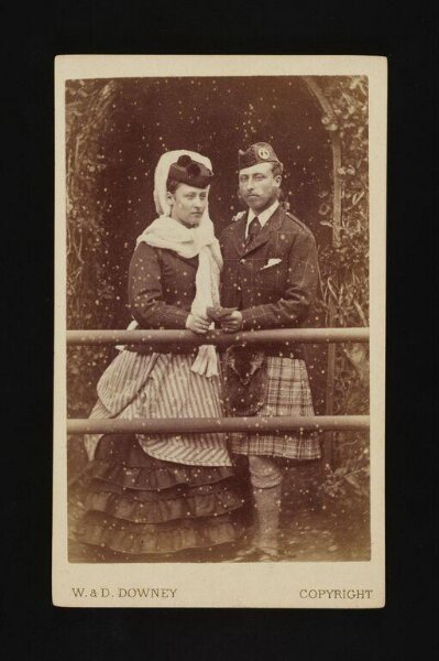 W. & D. Downey, A portrait of a man and woman