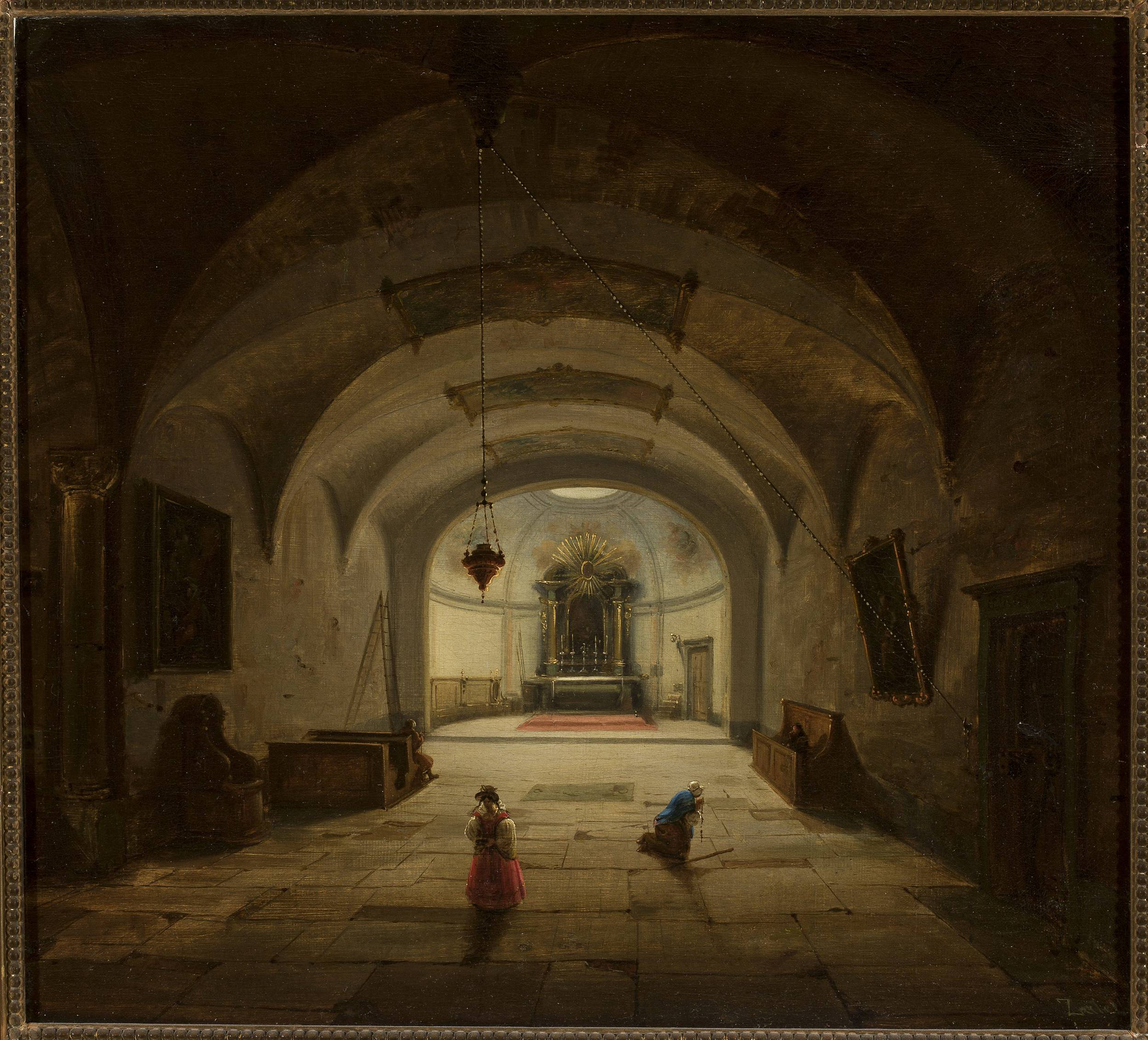 Marcin Zaleski, Interior of the subterranean chapel