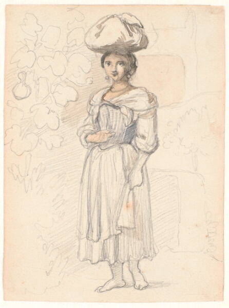 Wilhelm Marstrand, Ung italienerinde, stående