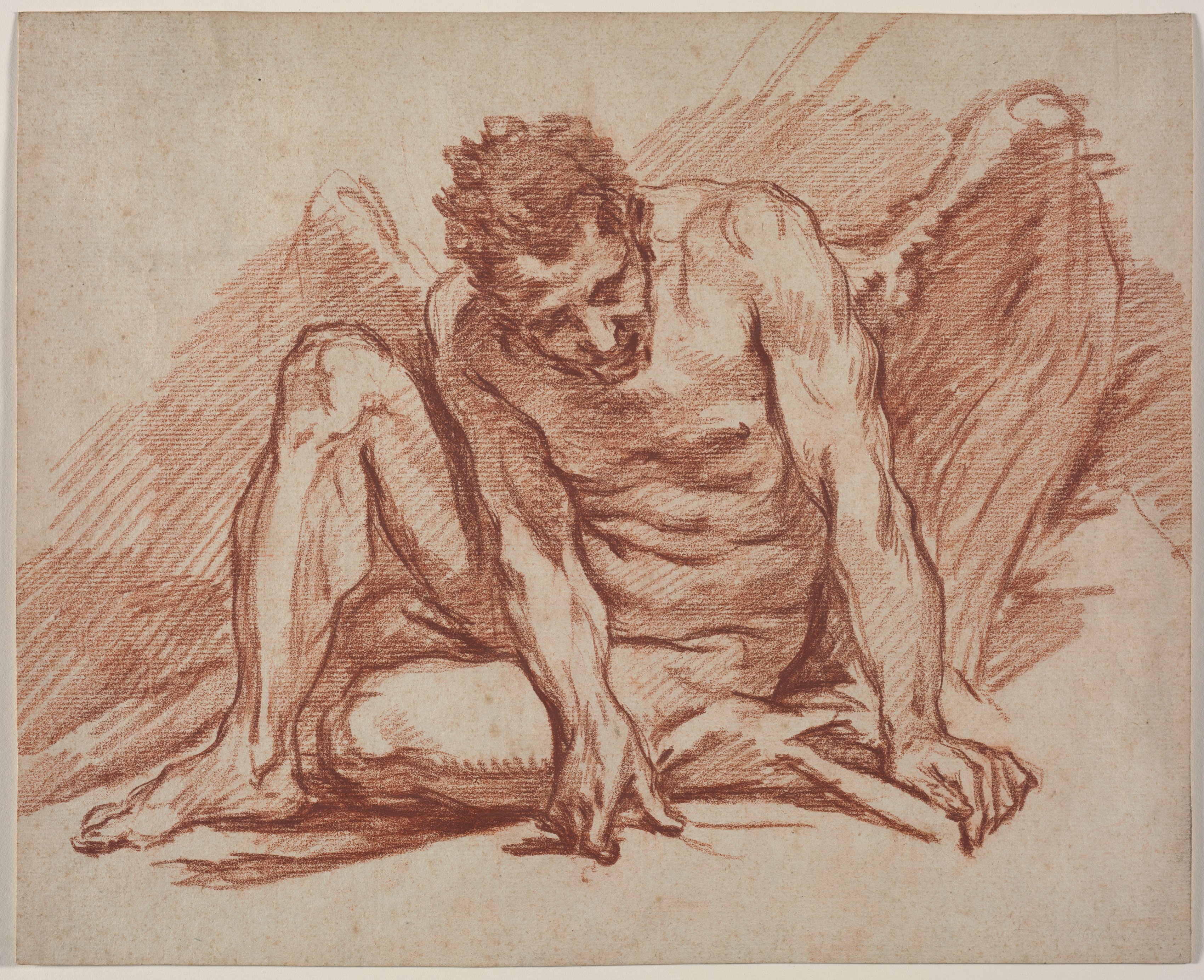 François Boucher, Male Academy with Wings