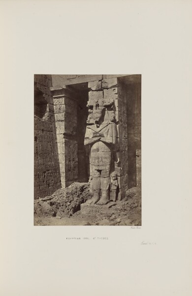 Francis Frith, Egyptian Idol. At Thebes