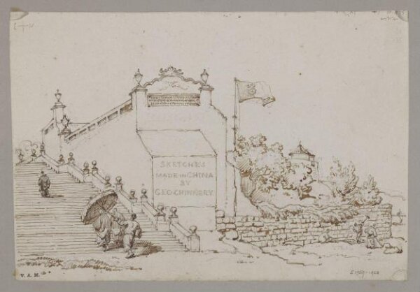 George Chinnery, Part of Franciscan Church, Macao