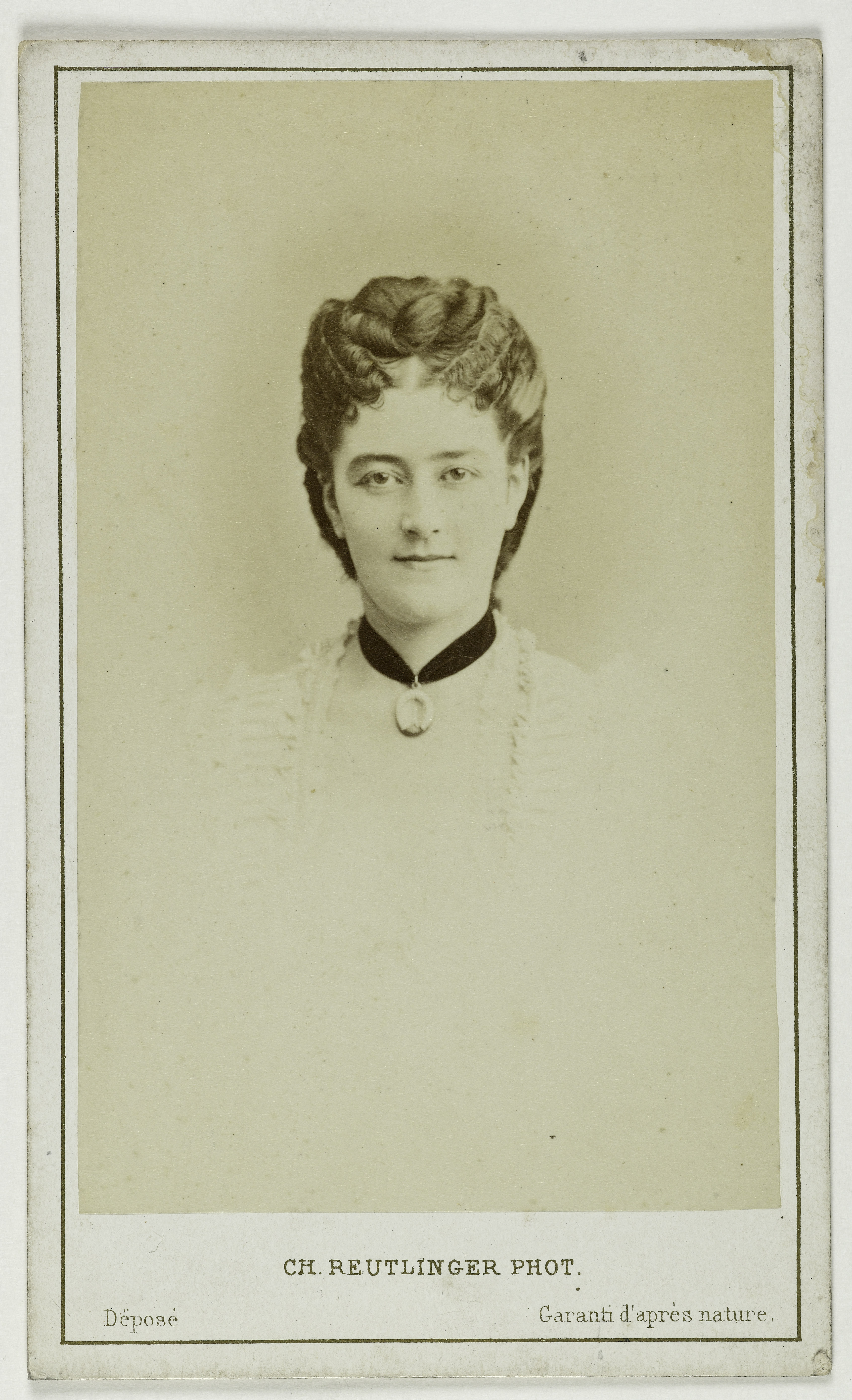 Charles Reutlinger, Portrait de Hamakers (Frédérique Caroline), (1836-1912), soprano