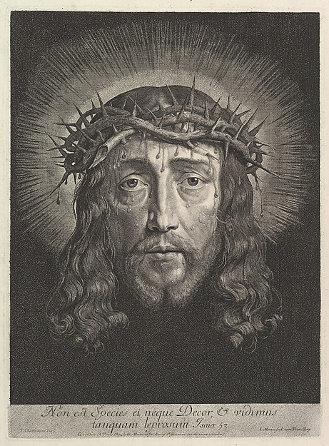 Jean Morin, La sainte Face couronnee d'epines, (grand format)
