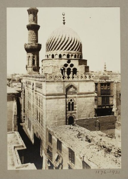 K.A.C. Creswell, South west angle of the funerary madrasa of the Mamluk Amir Uljay al-Yusufi, Cairo