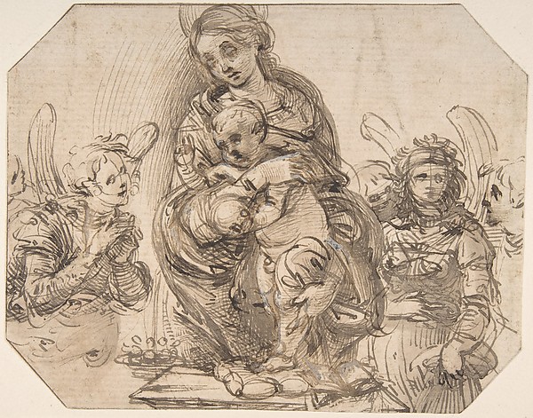 Filippino Lippi, Virgin and Child Attended by Angels