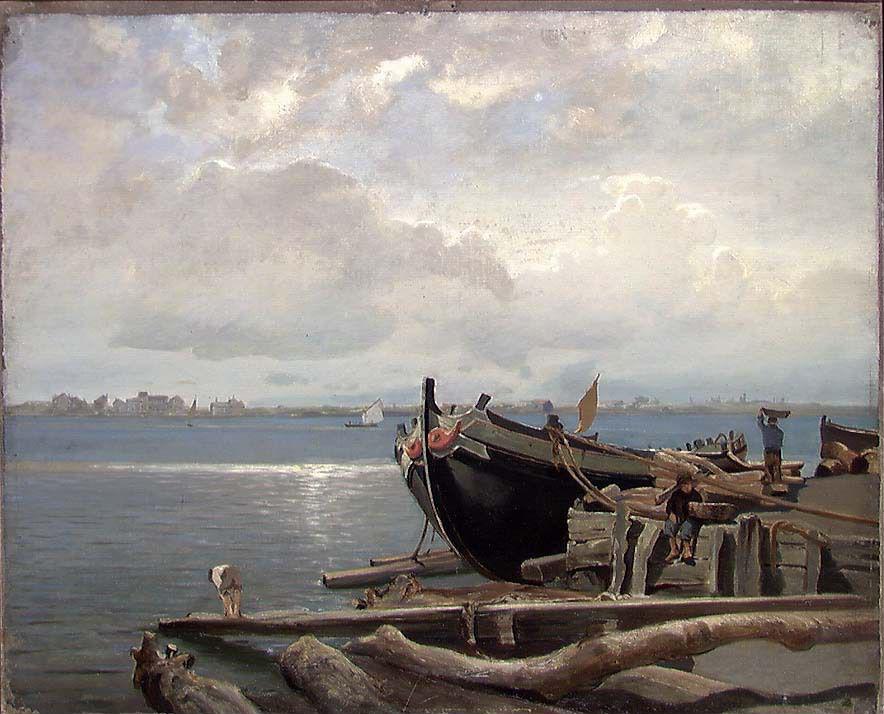 Johan Martin Nielssen, View from Chioggia near Venice
