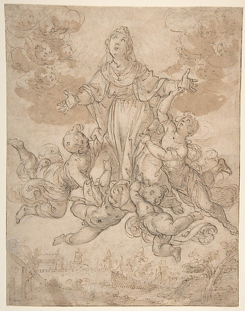 Aurelio Lomi, Virgin in Glory with Angels