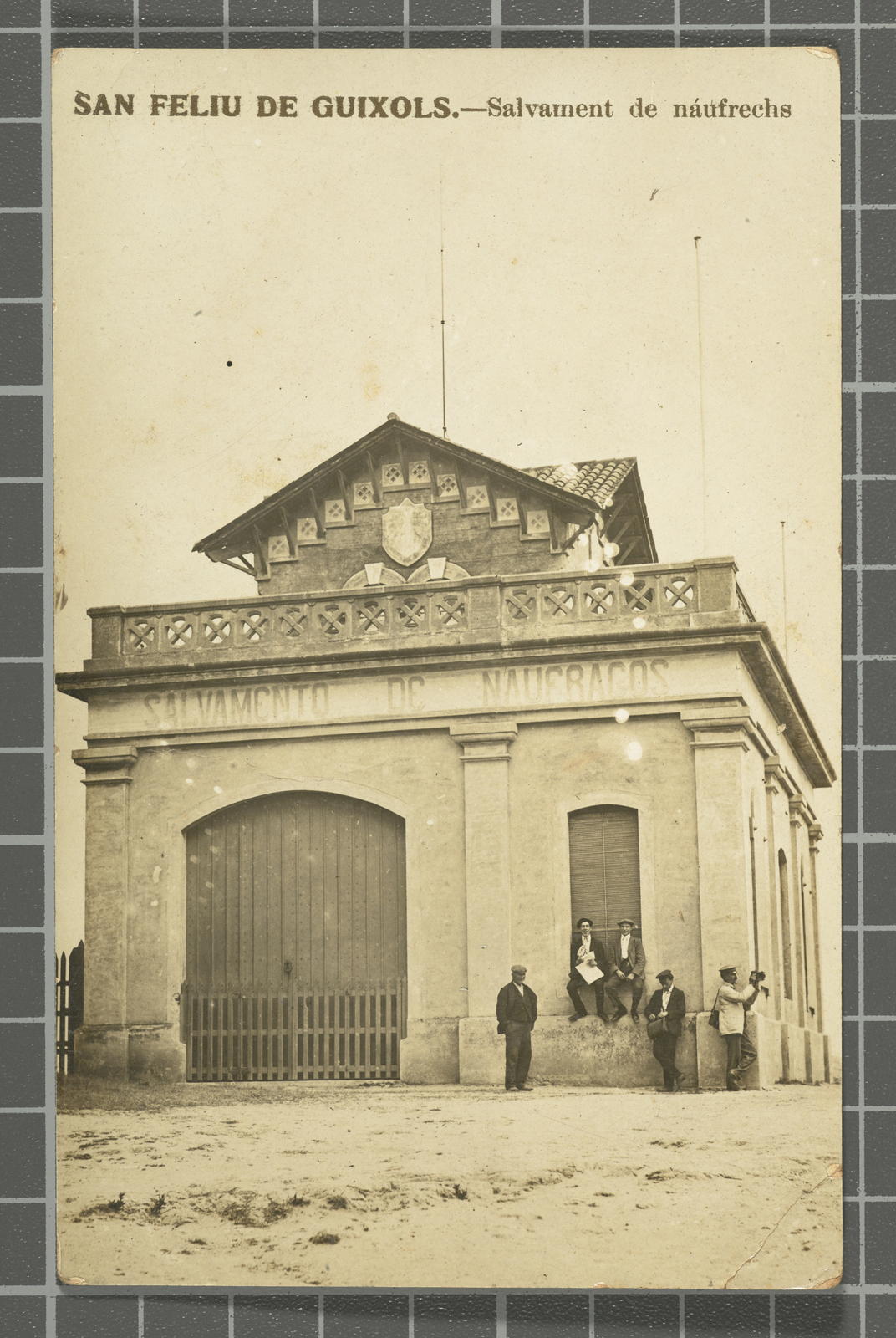Desconegut, San Feliu de Guixols.- Salvament de náufrechs