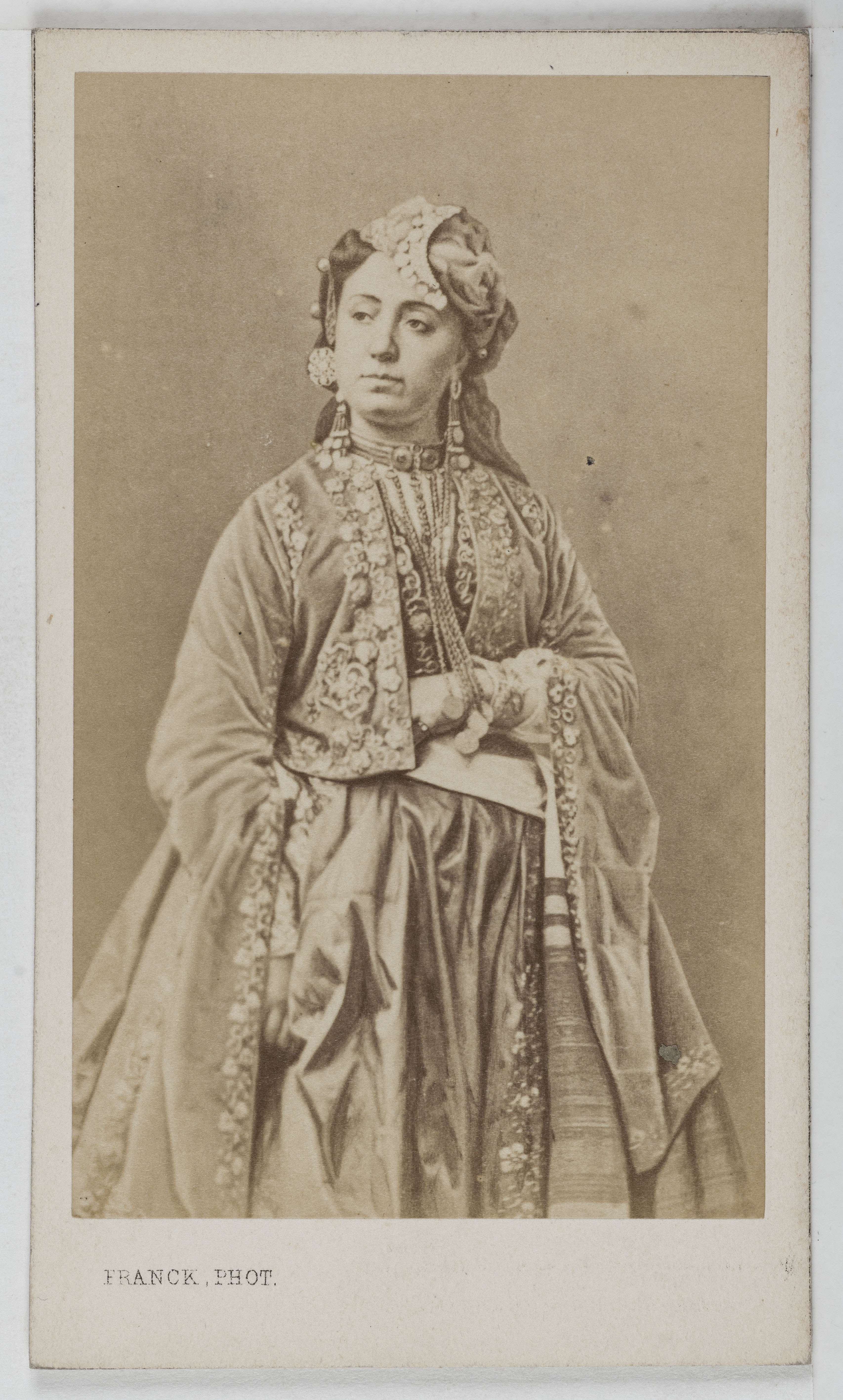Franck, Portrait d'Adèle Page (1820-1882), actrice de théâtre entre 1840 et 1874.