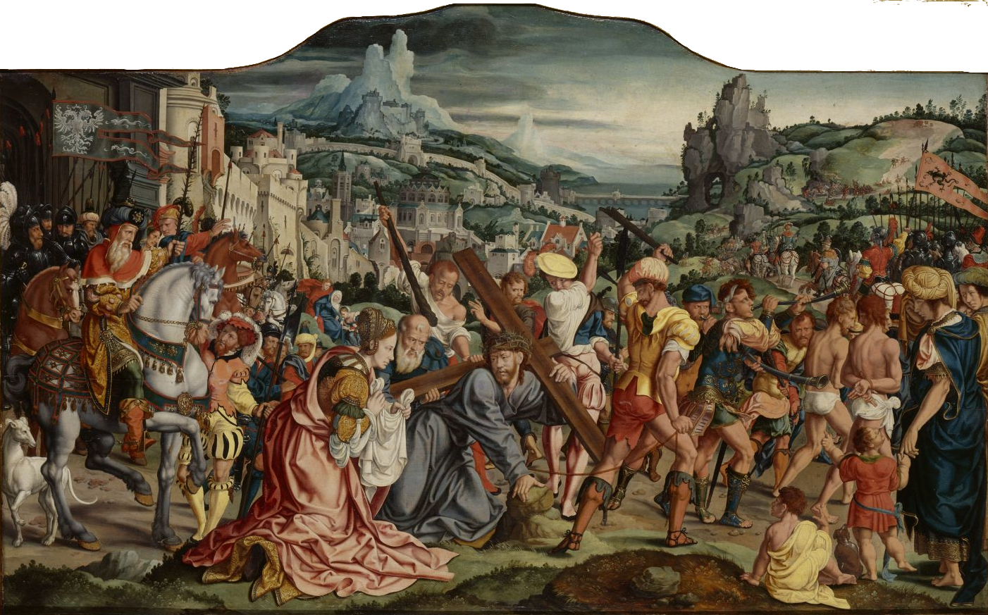 Bartholomaeus Bruyn the Elder, Passion Altarpiece of the Siegen family: Central Panel