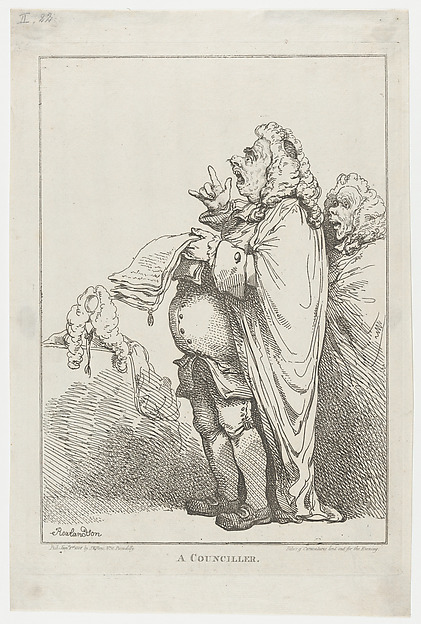 Thomas Rowlandson, A Counciller [sic]