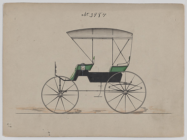 Brewster & Co., Design for Park Phaeton, no. 3984